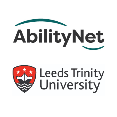 AbilityNet and Leeds Trinity University logo