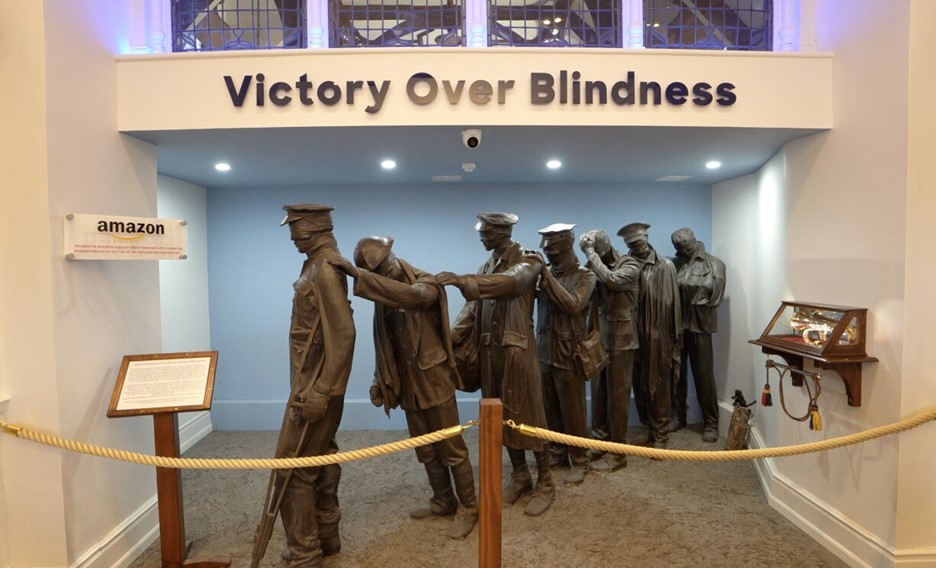 Entrance lobby of the Llandudno Blind Veterans UK Centre