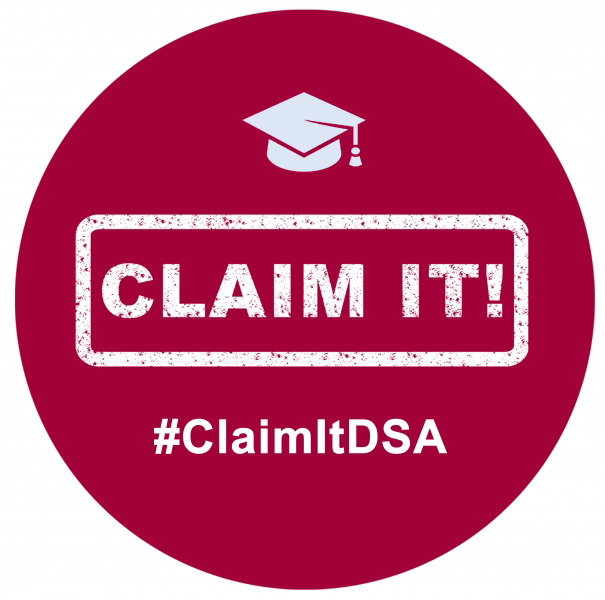 Claim It! #ClaimItDSA logo