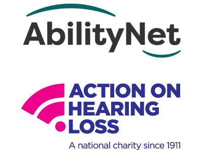 AbilityNet and Action on Hearing Loss logos