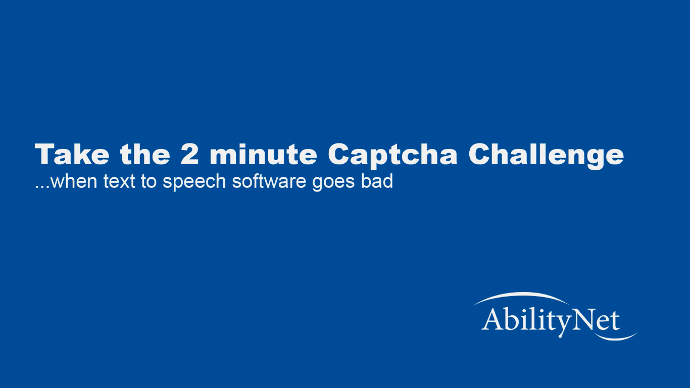 Captcha Challenge on YouTube