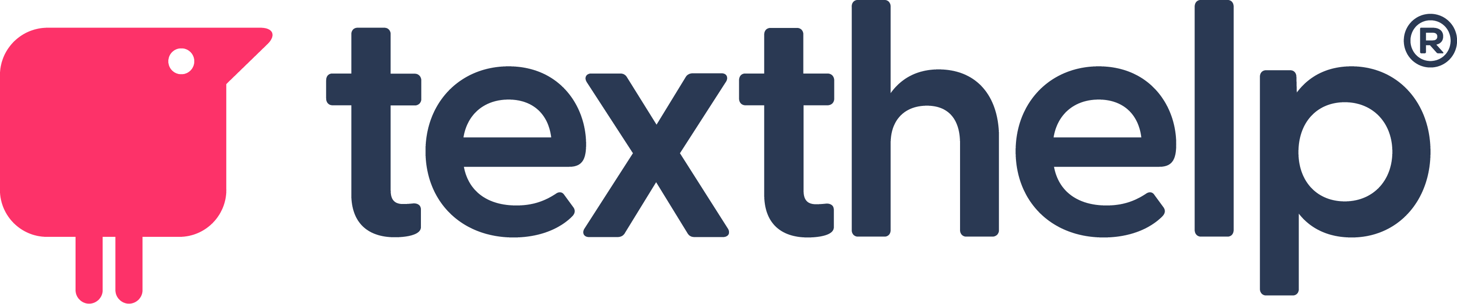 TextHelp logo - including pink animal icon