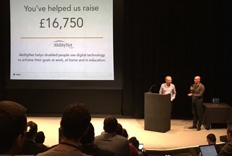 AbilityNet received £16,750 from the sales of tickets to the Elastic(ON) conference in london