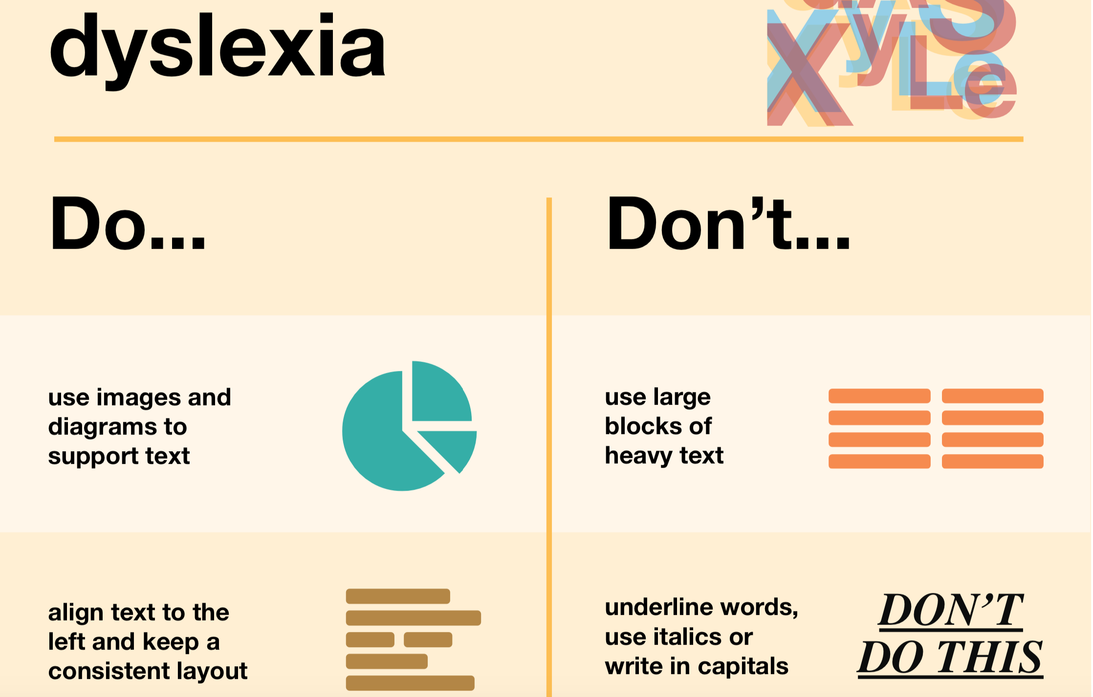 dyslexia accessibility do's and don'ts