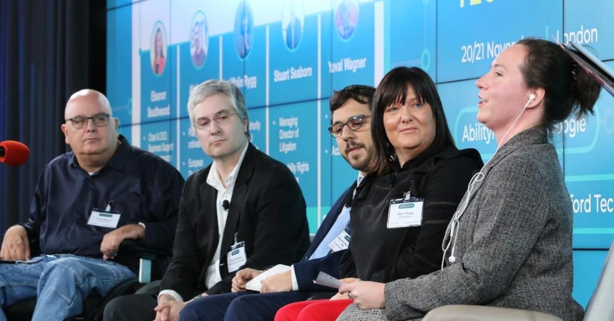 5 panellists at TechSharePro including Malin Rygg 