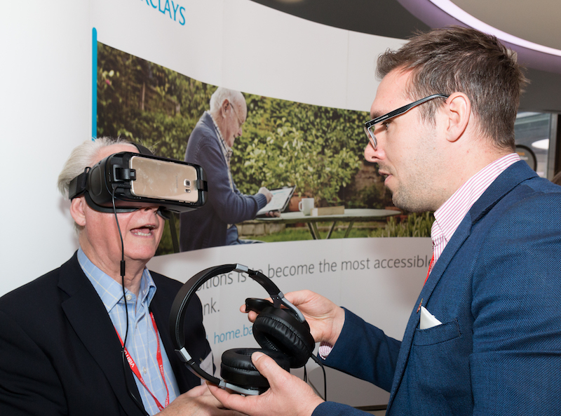 Barclays offered a chance to try new VR solutions at AbilityNet's TechShare pro event