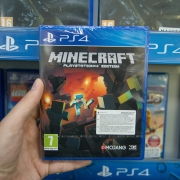 Minecraft game in packing on a shelve at a store