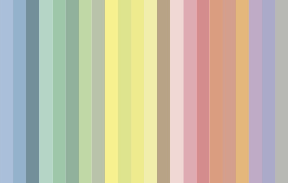 pastel colour chart