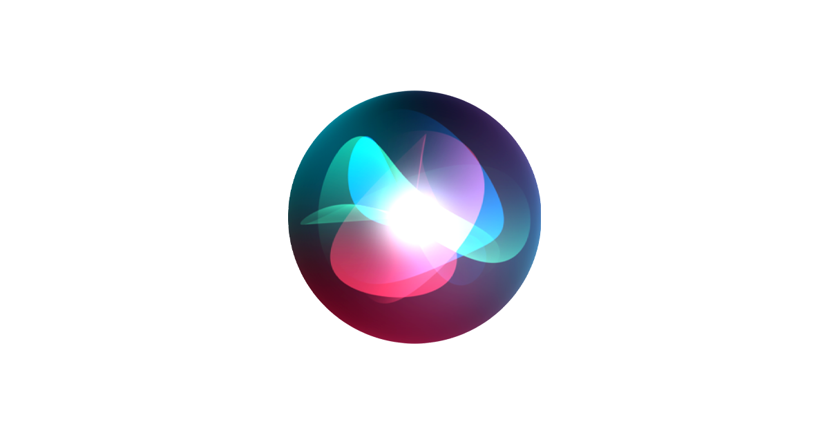 Siri logo - swirl inside multicoloured circle